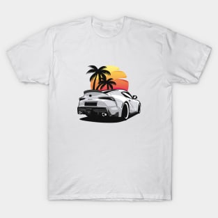 White Supra MK5 New JDM T-Shirt